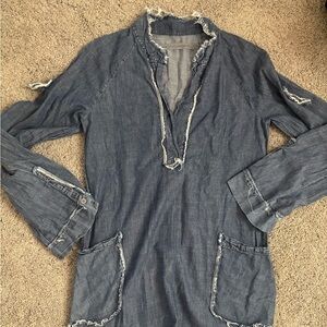 Raquel Allegra Denim Blue Dress